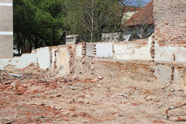 Brick Wall Demolition in North Tonawanda