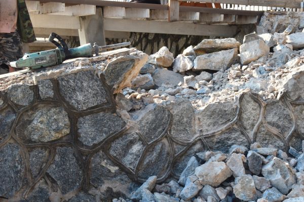Retaining Wall Demolition in North Tonawanda